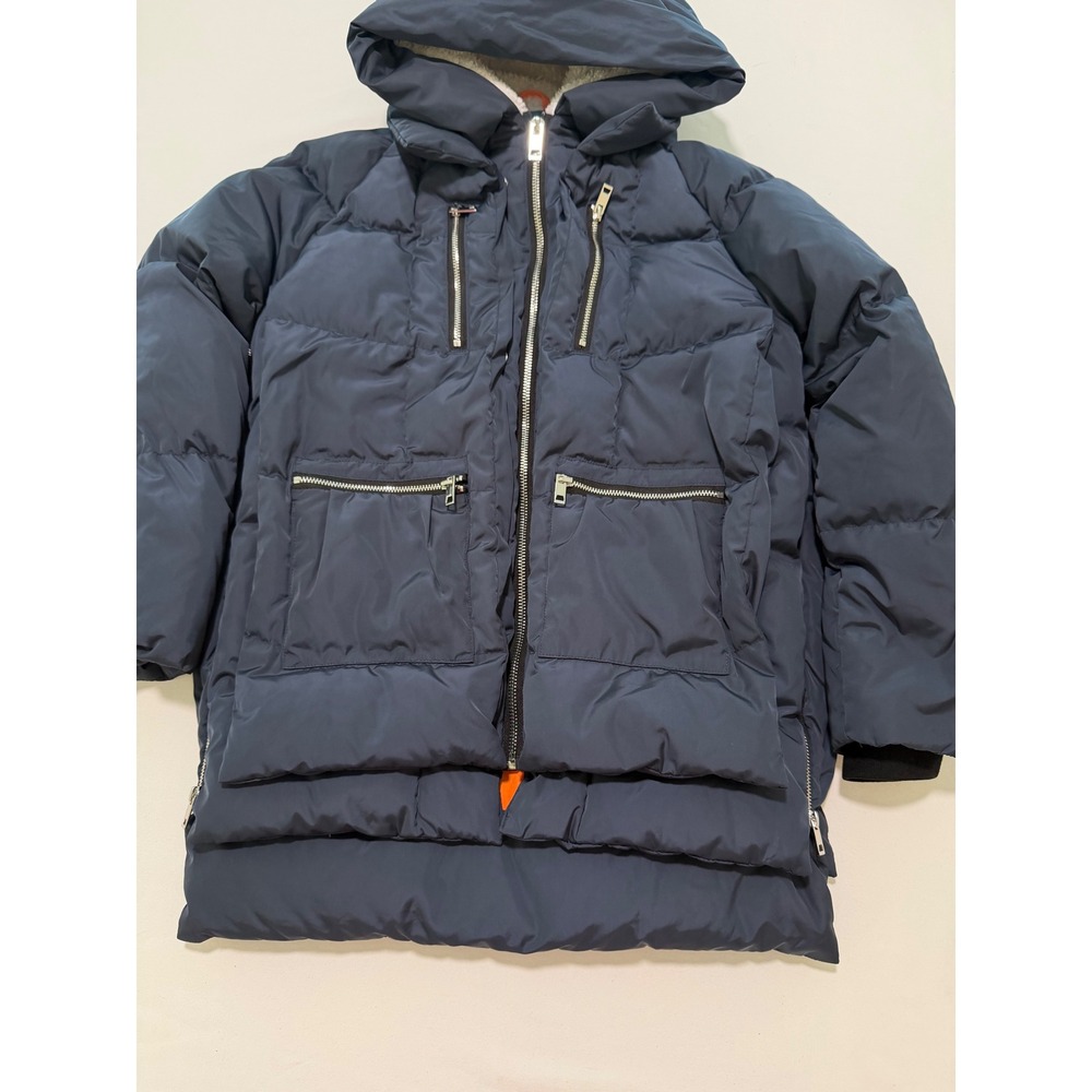 Orolay Kids Down Coat Navy Blue Puffer Jacket Fleece Hood 140 10-11Y YRF092T